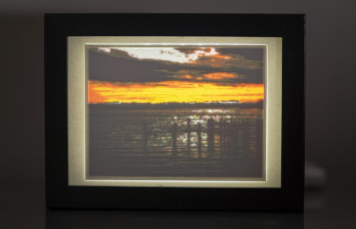 Lithophanie Leuchtbild &bdquo;Bergblick Schondorf&ldquo;