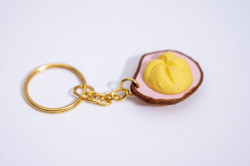 Leberk&auml;ssemmel Anh&auml;nger &ndash; bayerischer Humor f&uuml;r Schl&uuml;sselbund & Tasche