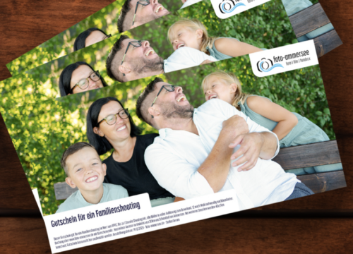 Gutschein f&uuml;r ein Familien-/Portraitshooting