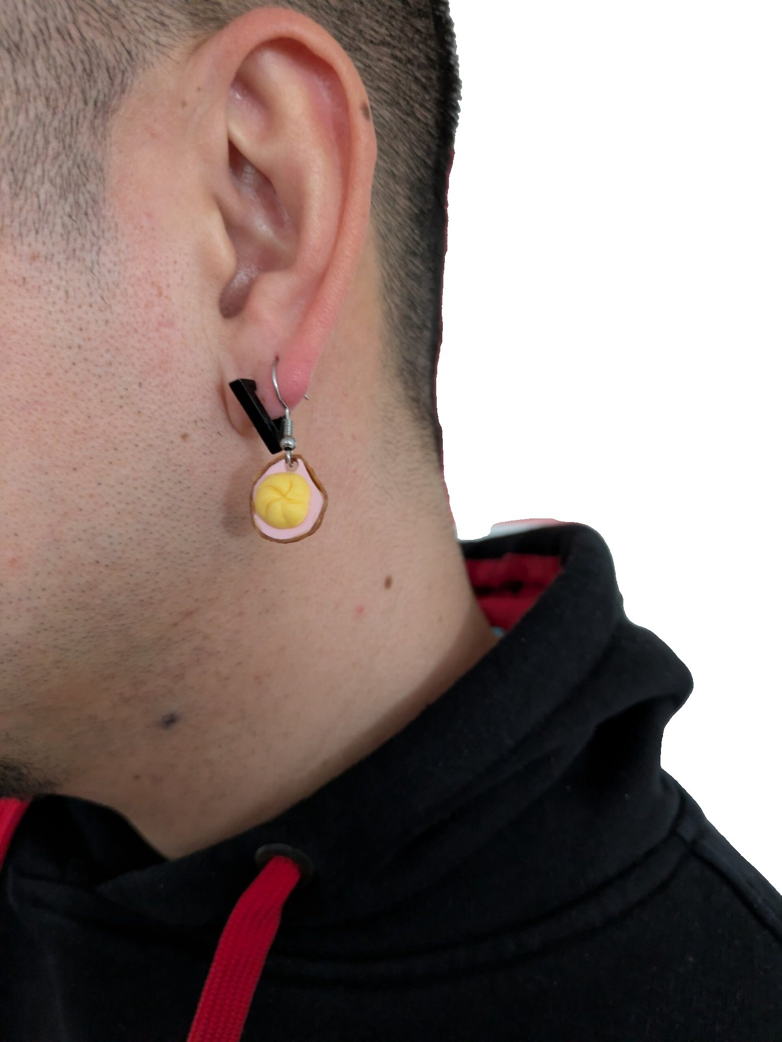 Leberkäse Ohrringe - 1 Paar | Lustiger Leberkäs-Schmuck | 3D-Druck Ohrringe | Bayerisches Geschenk | – Bild 3